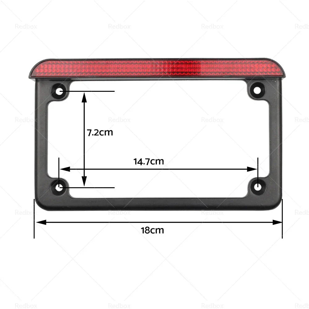 LED Brake Light License Plate Frame Bracket for Harley Motorcycle