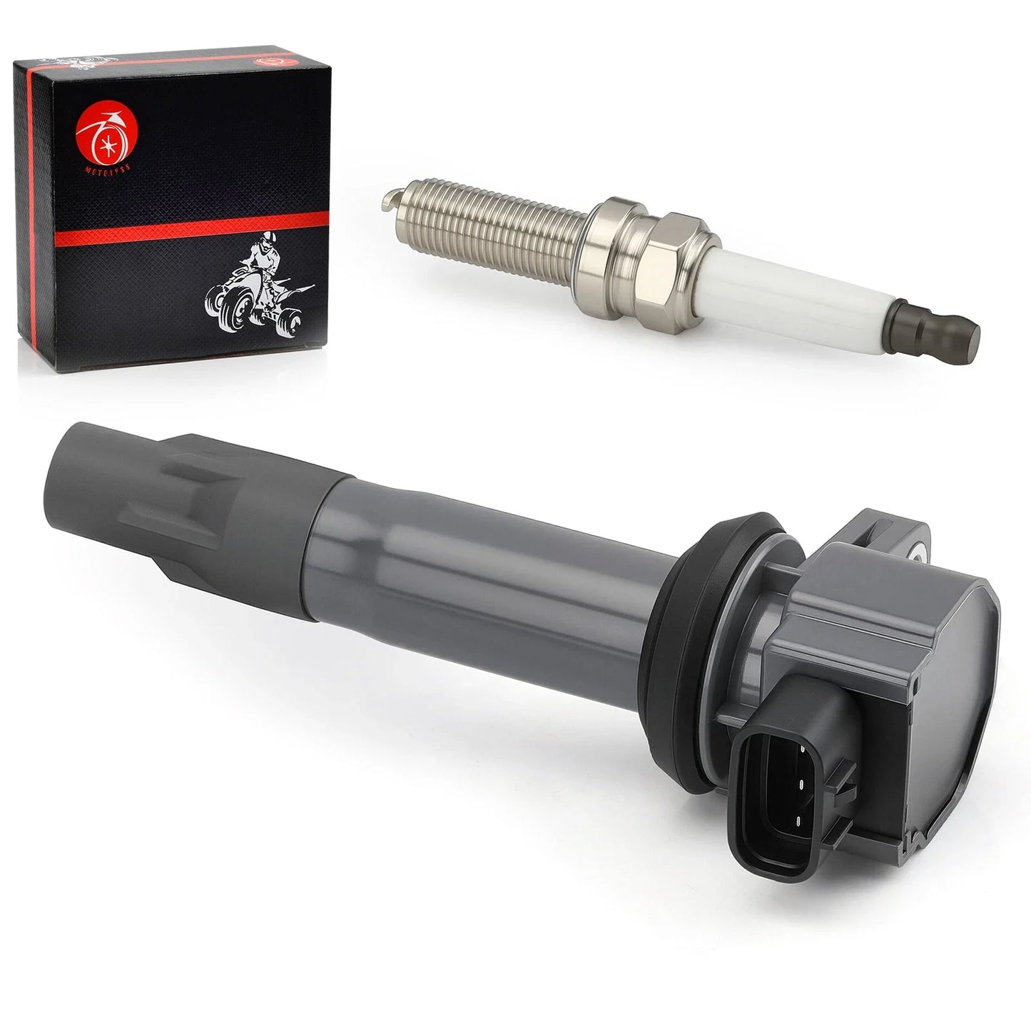 2 x Ignition Coil Stick + Iridium Spark Plug for Can-Am Maverick Trail 700 (2014–2023)