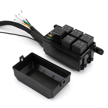 Colorful 40A Switch Panel Relay Fuse Box for Universal Cars