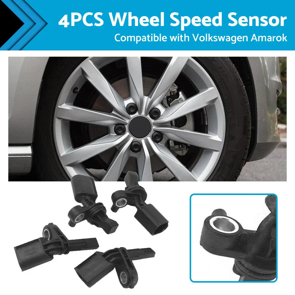 4 x ABS Wheel Speed Sensors for Volkswagen Amarok (2010-2019)