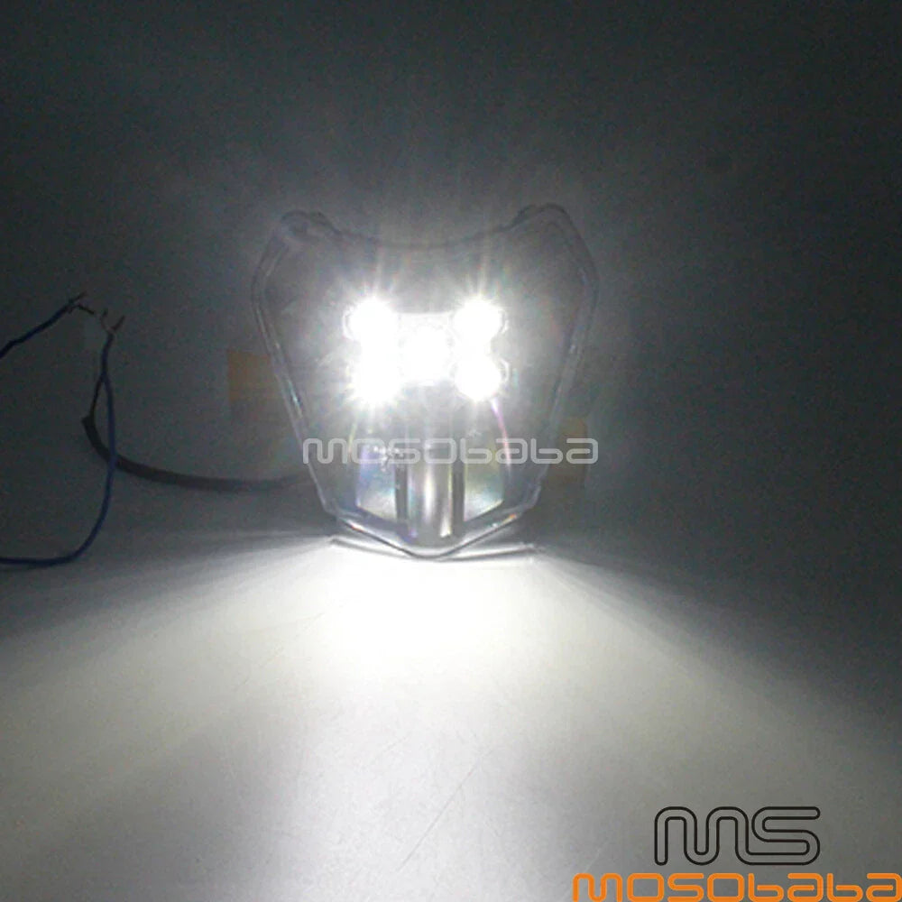 LED Headlight for KTM EXC XCF XCW TE TC FE 250 300 350 Off-Road (2003-2023)