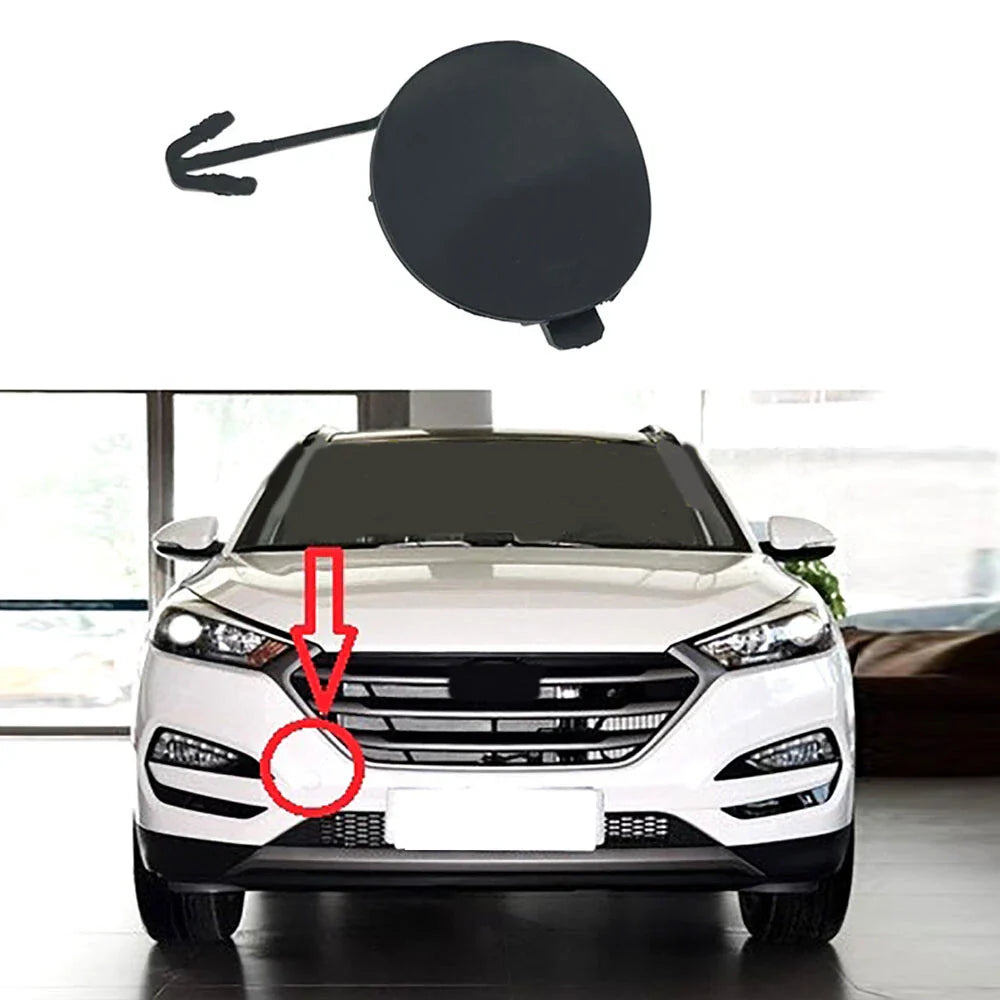 Front Bumper Tow Hook Eye Cover for 16-18 Hyundai Tucson (2016-2018)
