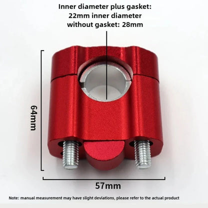 CNC Handlebar Clamp for FatBar Risers Mount Adaptor Part