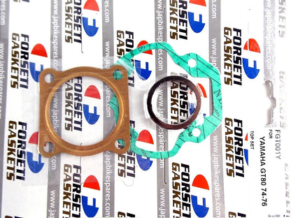 Top End Kit 47mm Piston Rings Pin Clips Gasket for Yamaha GT80 (74-80)