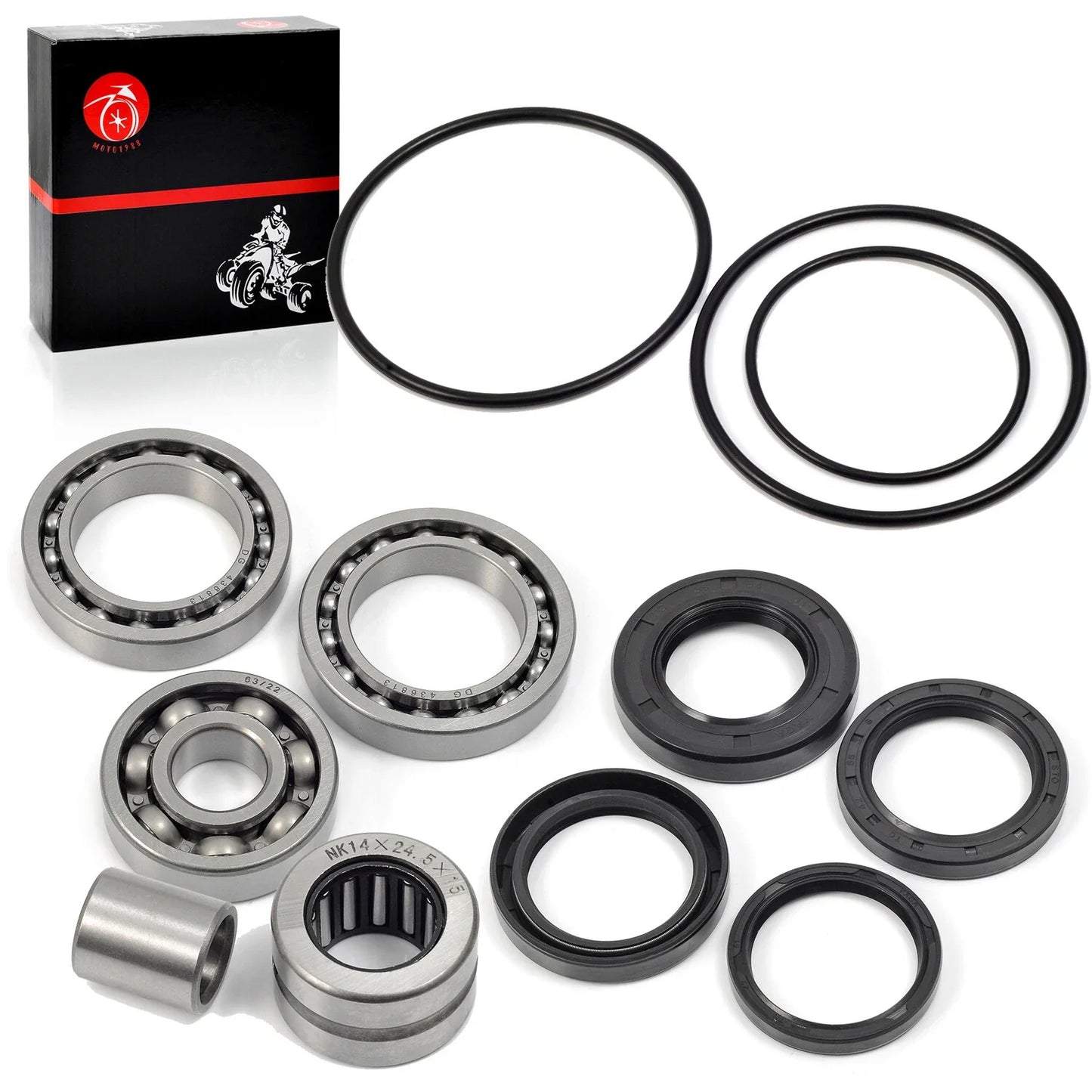 Rear Differential Bearings Seals Kit for Honda TRX300 (1990-2000)