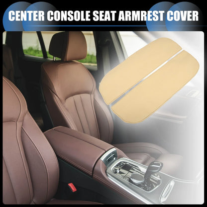 Armrest Protector Cover Pad 1 Pair for BMW X5 X6 (2010-2018) Neoprene Brown