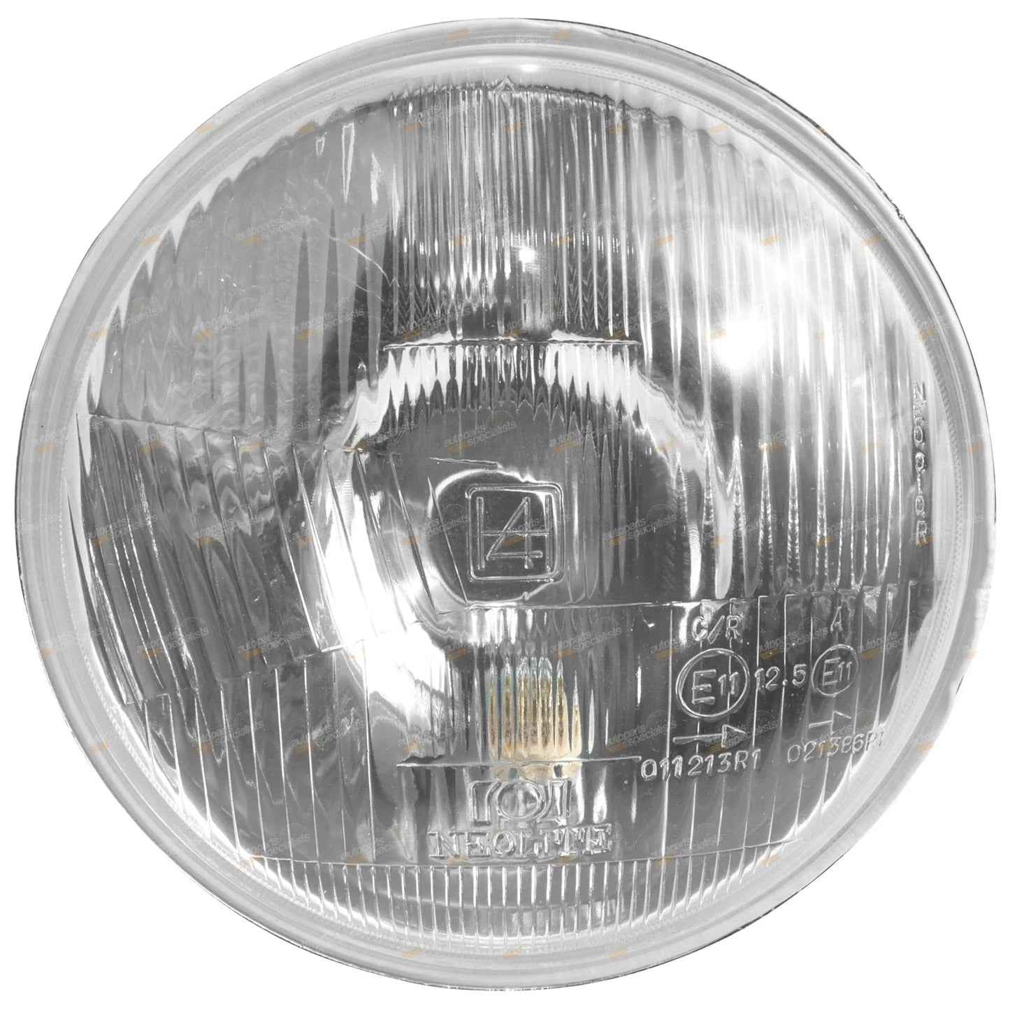 7in Sealed Beam Headlight 178mm Round Glass Lens H4 Pair