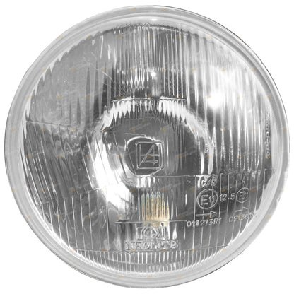7in Sealed Beam Headlight 178mm Round Glass Lens H4 Pair