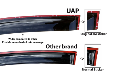 Weather Shield Window Visor for Isuzu D-Max (2012–2020)