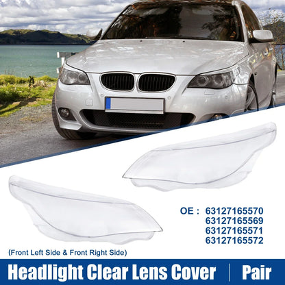 Headlight Clear Lens Cover for BMW 5-Series E60 (2004-2007)
