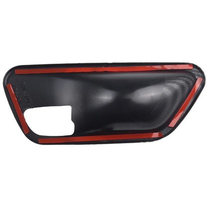 4PC Carbon Look Interior Door Handle Bowl Cover for 3 4 Series F30 F34 3GT