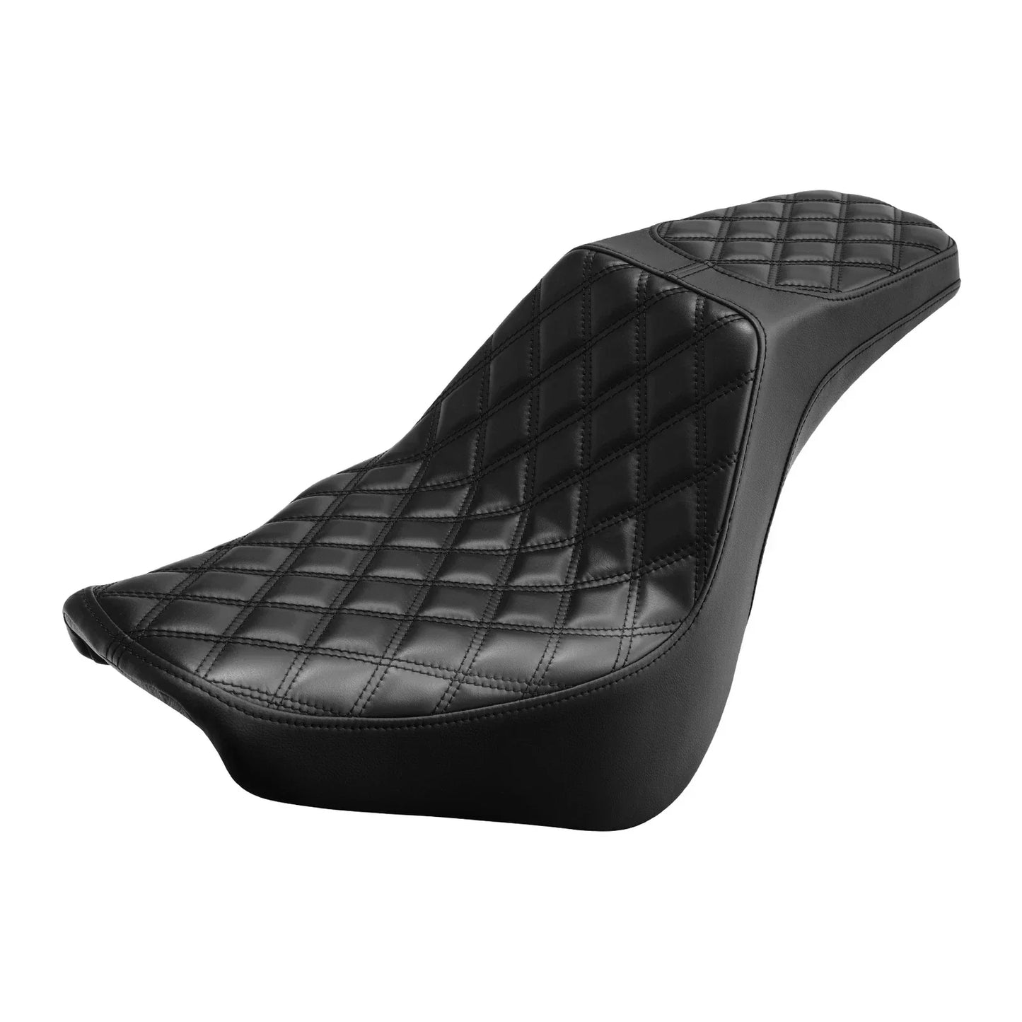 Black Driver Rider Passenger Seat for Harley Softail Street Bob (2018-2025)