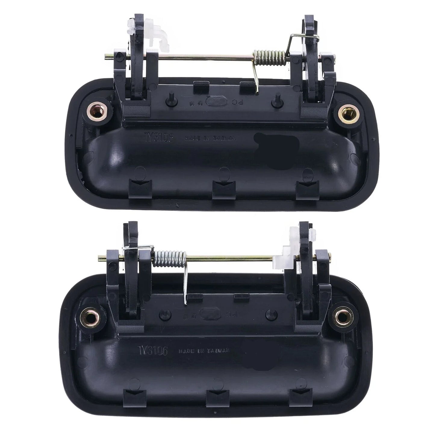 4pc Front & Rear Outer Door Handle Textured Black for Toyota Hilux (1988–1997)