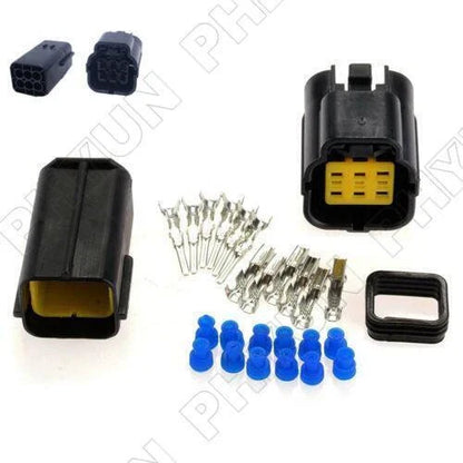 5 x Automotive 6 Pin Amp Sealed Wire Connector Plug for SUV