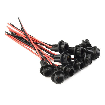 T10 Wedge LED Socket Extension DC 0V–12V for Cars