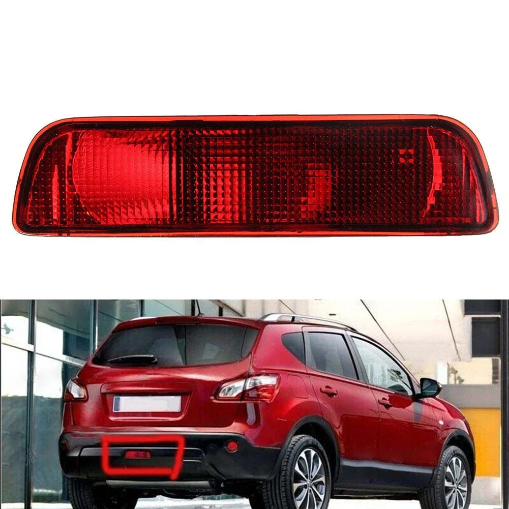 Red Lens Tail Lamp Rear Bumper Fog Light for Nissan Qashqai