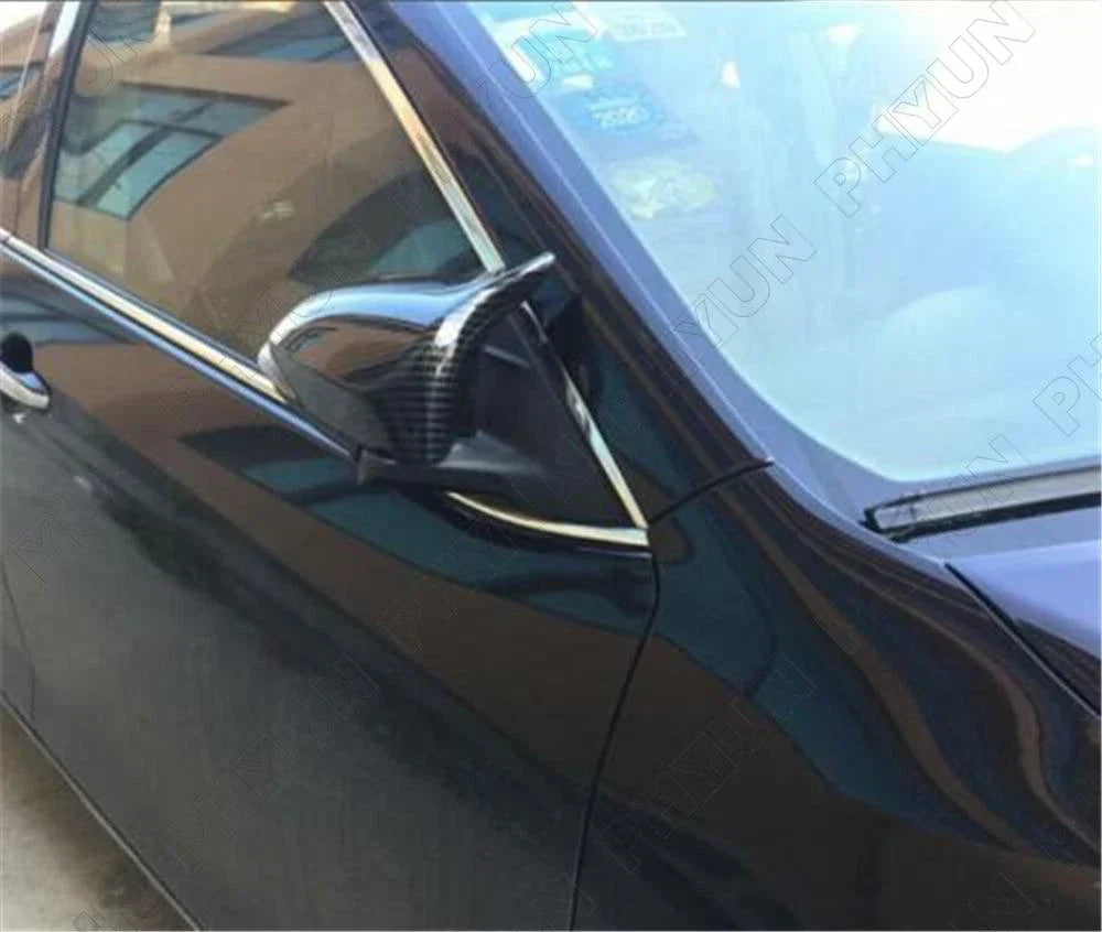 Carbon Fiber Look Rear View Side Mirror Cover Trim for Toyota Corolla (2014-2018)