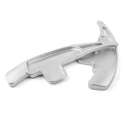 Silver Steering Wheel Shift Paddle Extensions for Mercedes Benz