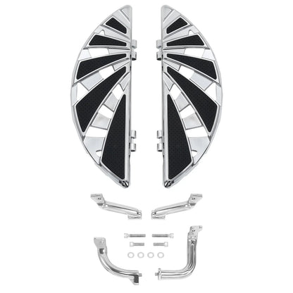 Chrome Driver Floorboards Mount Bracket for Harley Touring Road Glide (14-24)