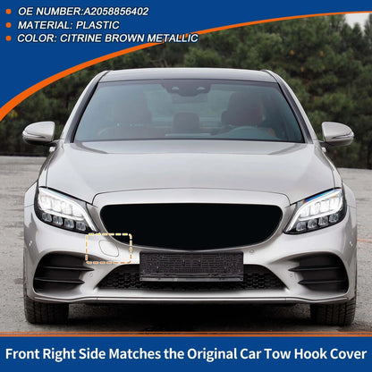 Bumper Tow Hook Cover for Benz A-Class (2019-2023) - Citrine Brown Metallic