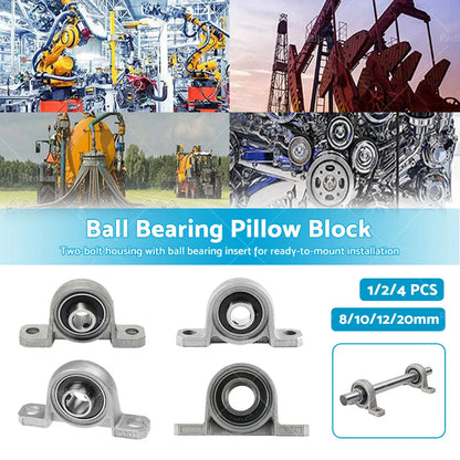 Zinc Alloy Metal Ball Bearing Pillow Block 8/10/12/20mm for Car Model