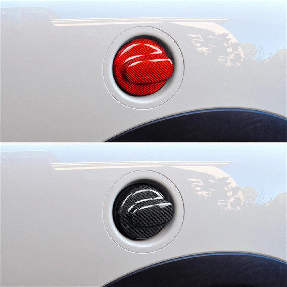 Carbon Fiber Gas Fuel Tank Cap Cover for Mini Cooper R55 R56 R57 (2007-2013)