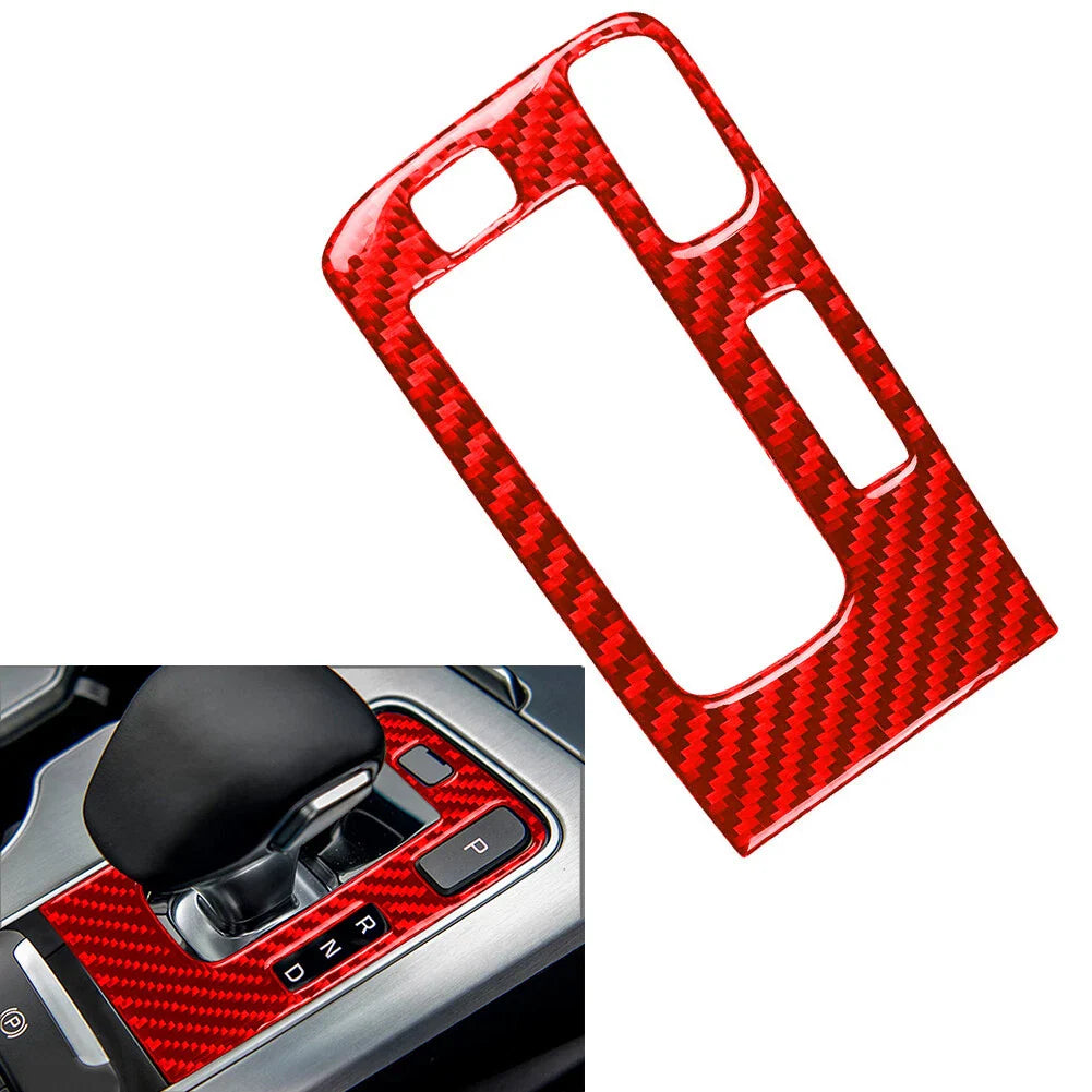 Red Interior Gear Shift Control Panel Cover Trim for Kia Stinger (2018-2023)
