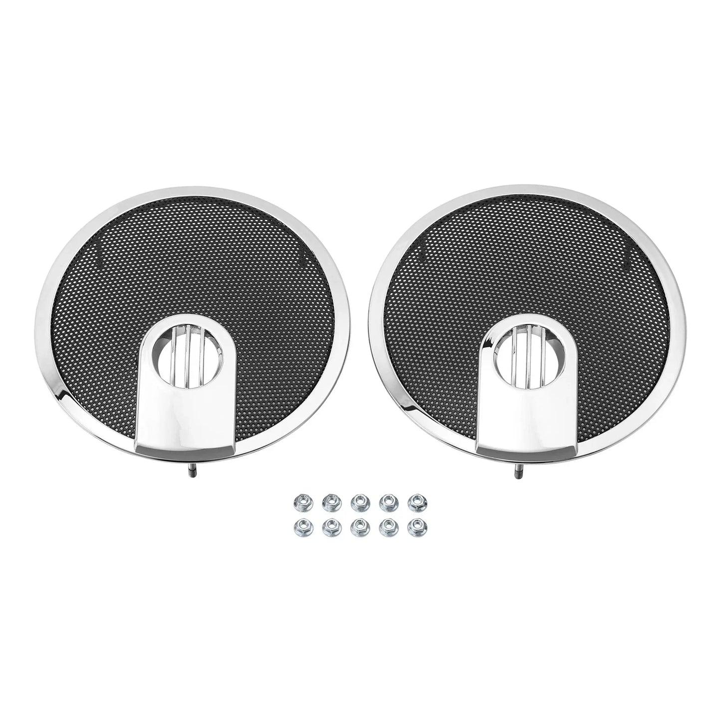 6.5" Saddlebag Speaker Grills for Indian Chieftain, Roadmaster (2014-2024)