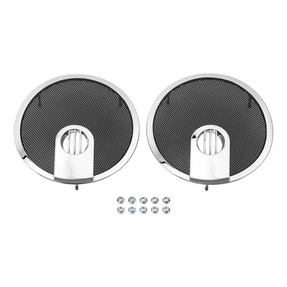 6.5" Saddlebag Speaker Grills for Indian Chieftain, Roadmaster (2014-2024)