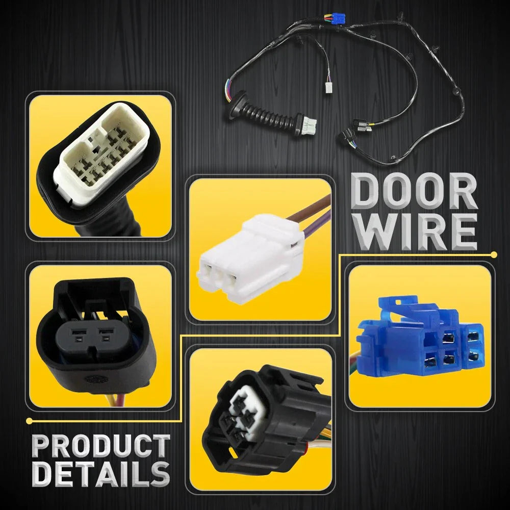 Rear Door Wire Harness for Dodge Ram 1500 2500 3500 4500 5500 (2002-2023)
