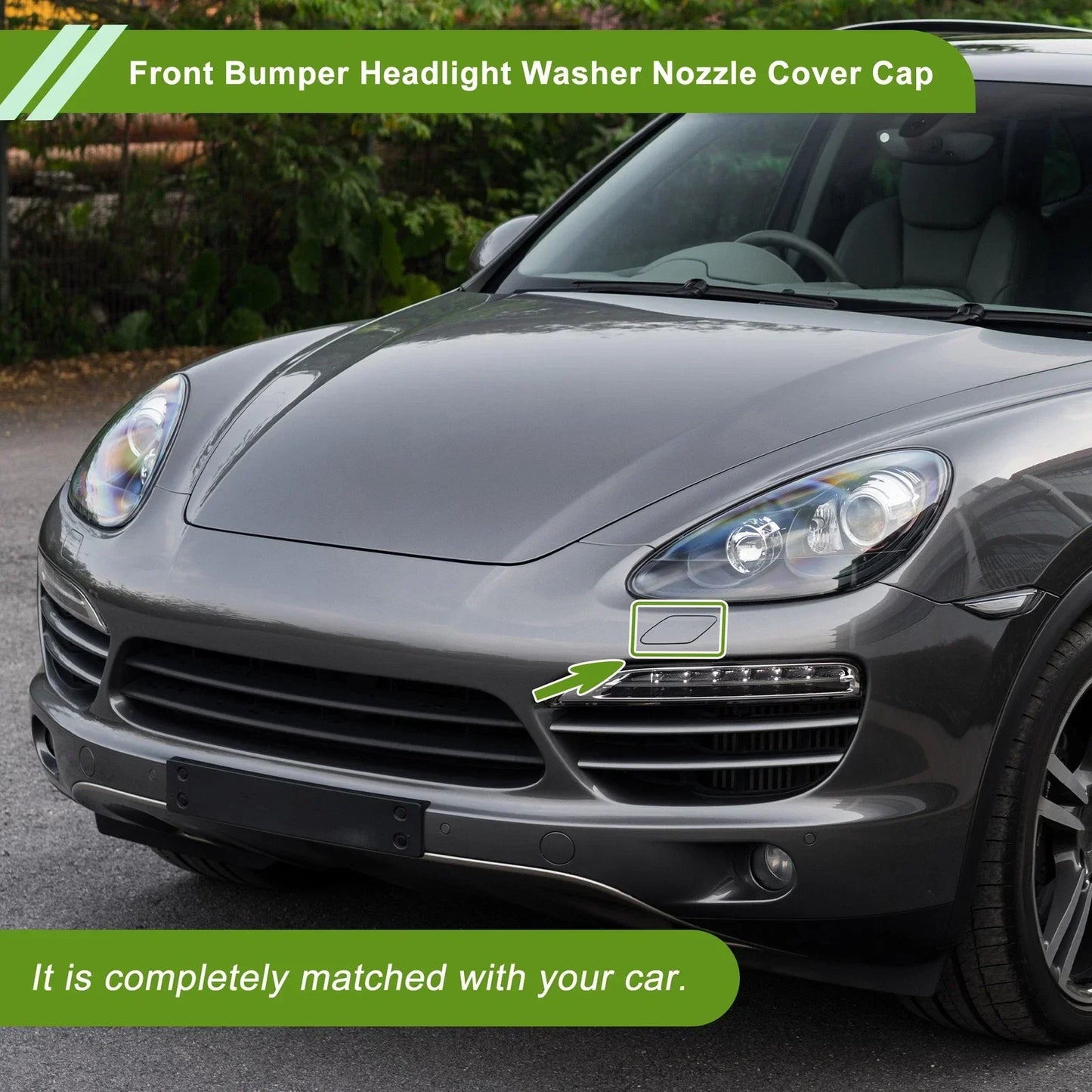 Washer Nozzle Cover for Porsche Cayenne 92A (2011-2018) - White Cap