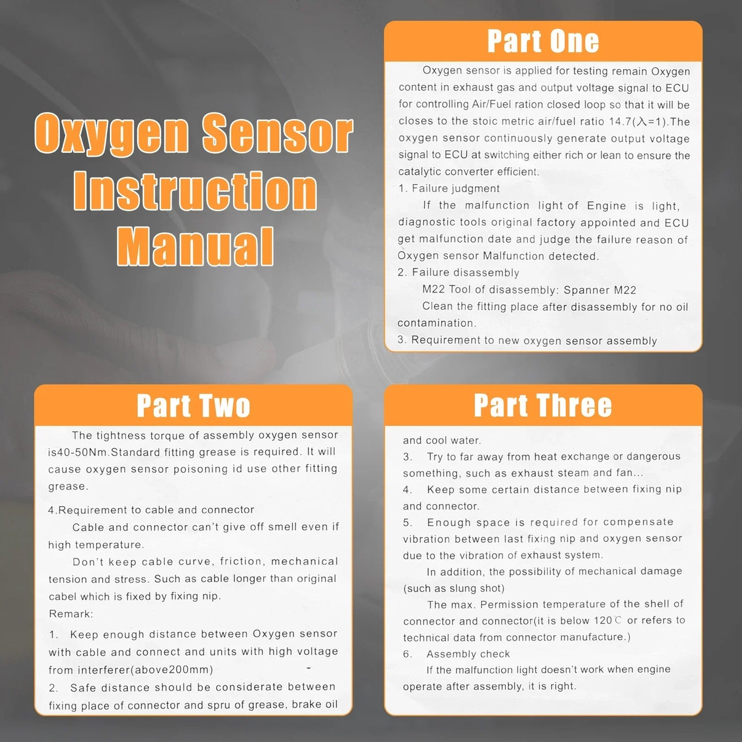 Oxygen Sensor for Honda Accord 2.4L DX (2003-2007)