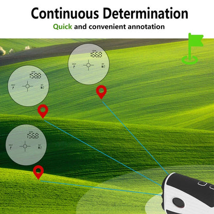 1200 Yards Laser Range Finder 7X Magnification for Golf - USB Charge