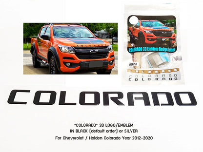 BLACK Bonnet Hood 3D Logo Emblem for Chevrolet Holden Z71 (2012-2016)