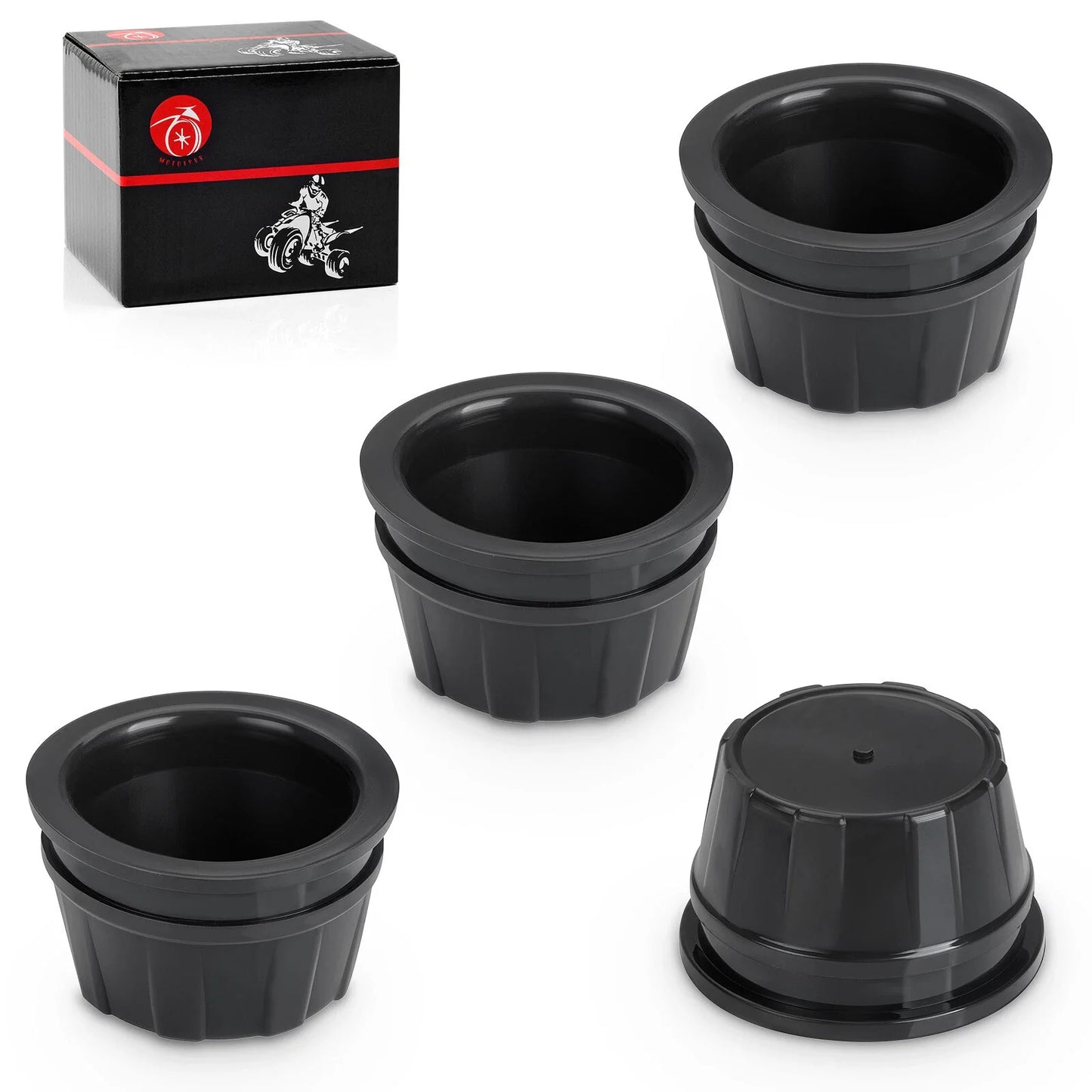 4Pcs Front + Rear Wheel Center Cap for Honda Foreman Rubicon (2003–2015)