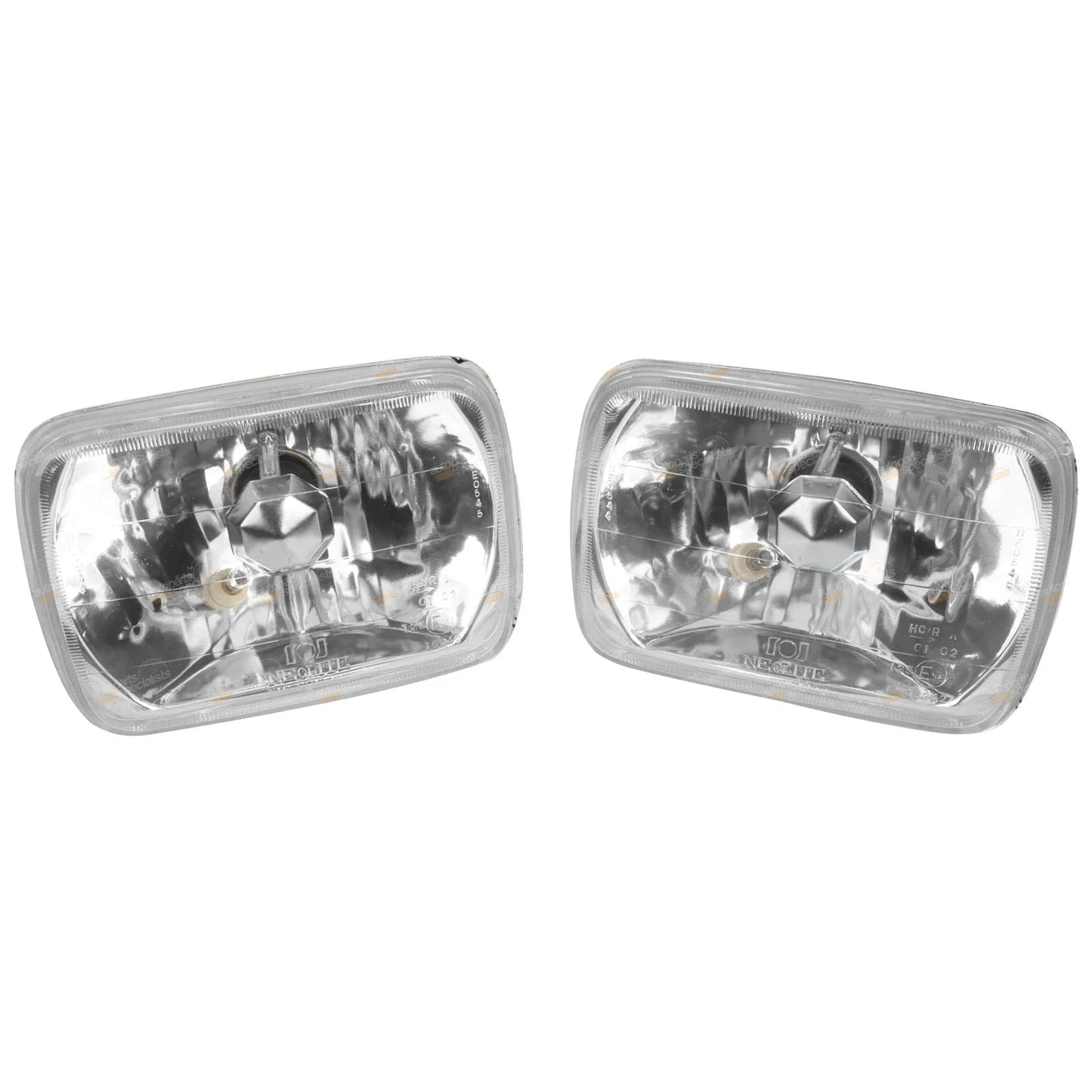 2x Multi Reflective Lens 200mm x 142mm Headlight H4 Conversion for Cars
