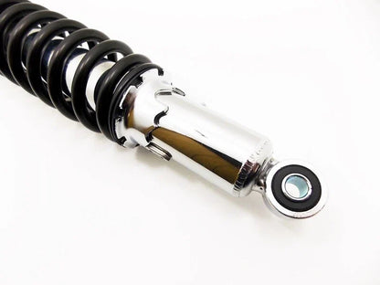 365mm JBS Black/Chrome Rear Shock Absorbers for Kawasaki F8 250 Bison