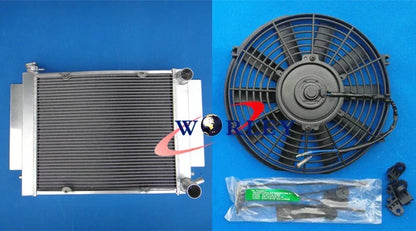 Aluminum Radiator + Fan for Mazda RX2 RX3 RX4 RX5 (1970-1978)