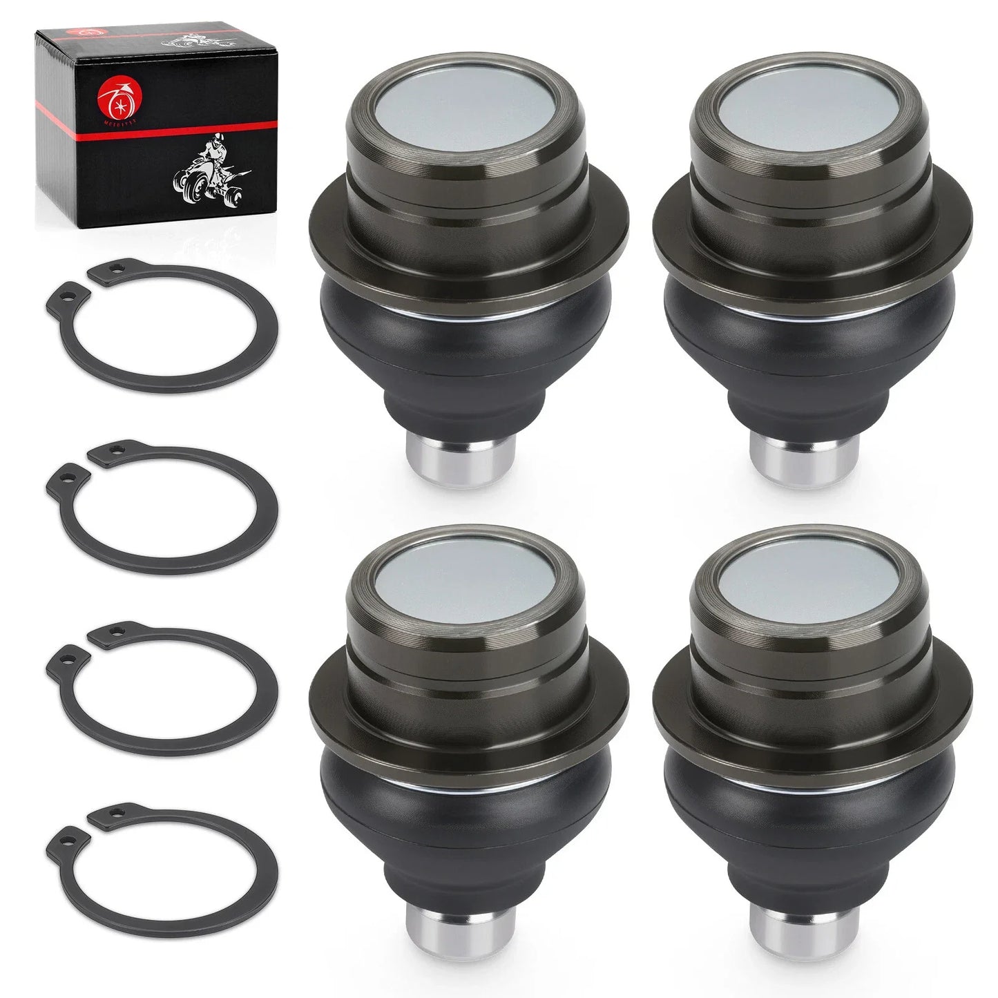 4x Ball Joints for Suzuki Vinson 500 Eiger 400 500 Upper Lower (2003–2009)