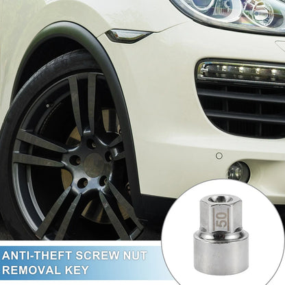 Wheel Lock Lugnut 3/4" Anti-theft Key Socket for Porsche