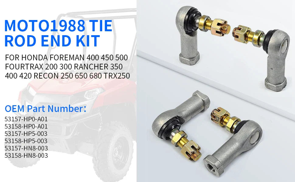 Tie Rod End Kit 2x Left & Right for Honda TRX450 4x4 FOREMAN (1998–2004)