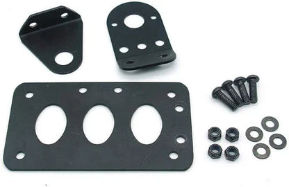Black Universal Motorcycle Side Mount License Plate Bracket for Motorbikes