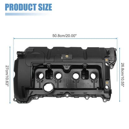 1 Set Engine Valve Cover and Gasket Replacement for BMW Black