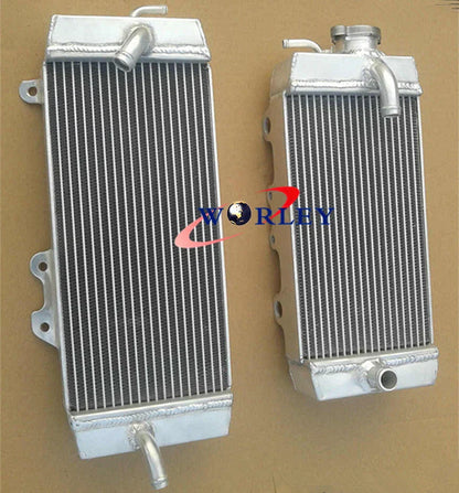 Aluminum Radiator & White Hose for Kawasaki KXF250 KX250F (2009-2011)