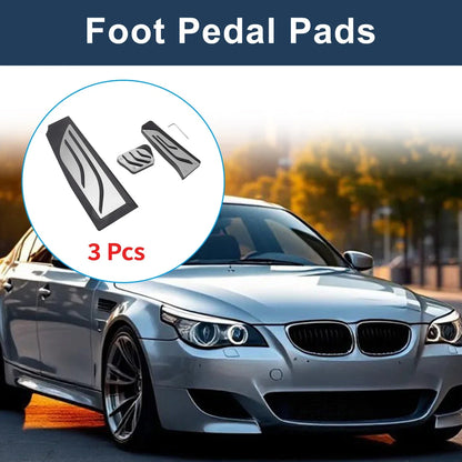 3 Pcs Automatic Foot Accelerator Pedal Covers for BMW 5 Series (2004 - 2010)