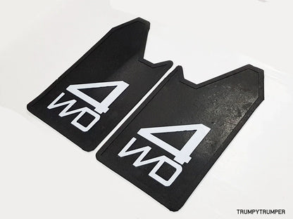4WD 4X4 Off-Road Mud Flaps Splash Guards for Universal Car Truck Black Rubber