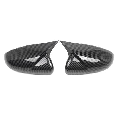 Carbon Fiber Black Side Mirror Cover Caps for VW Golf MK6 (2009-2013)