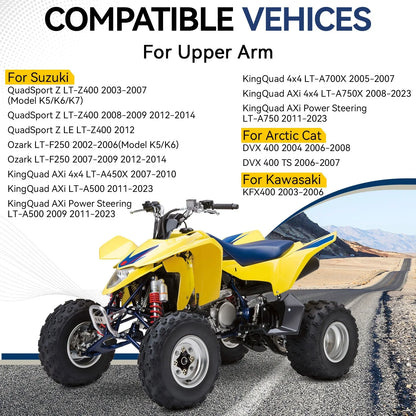 2 x Front Upper Lower Ball Joint for Suzuki KingQuad 750 LTA750X AXi (2008–2023)