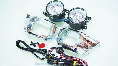 Fog Lamp Set with Chrome Covers for Ford Ranger (2018-2019)