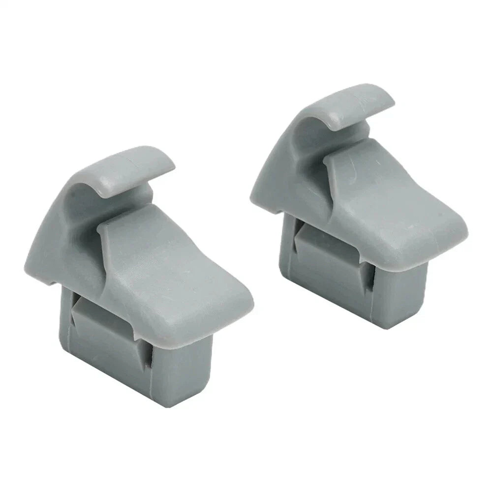 Car Sun Visor Holder Clips Grey for Lancer, Outlander (2007-2017)